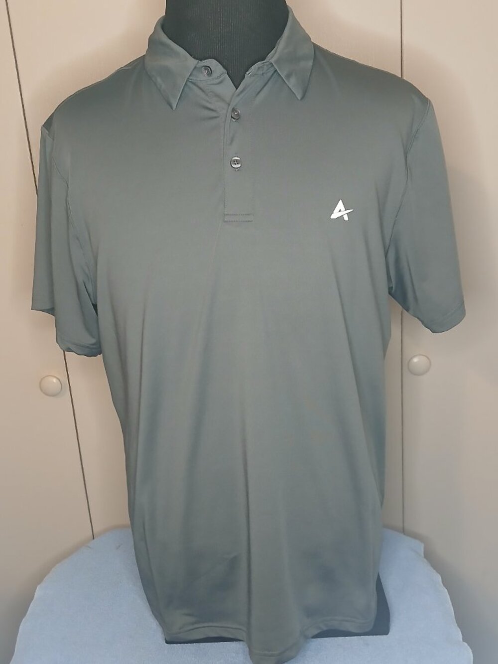 Arctic Cool Men's XL Gray Poly Blend Golf Polo Moisture WICKING (1140N7)